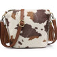 Jen & Co. - Women's Cow Print Crossbody Bag