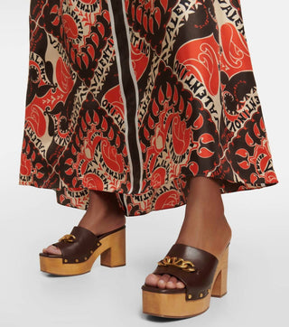 Valentino Garavani - Women's Vlogo Chain Leather Mules