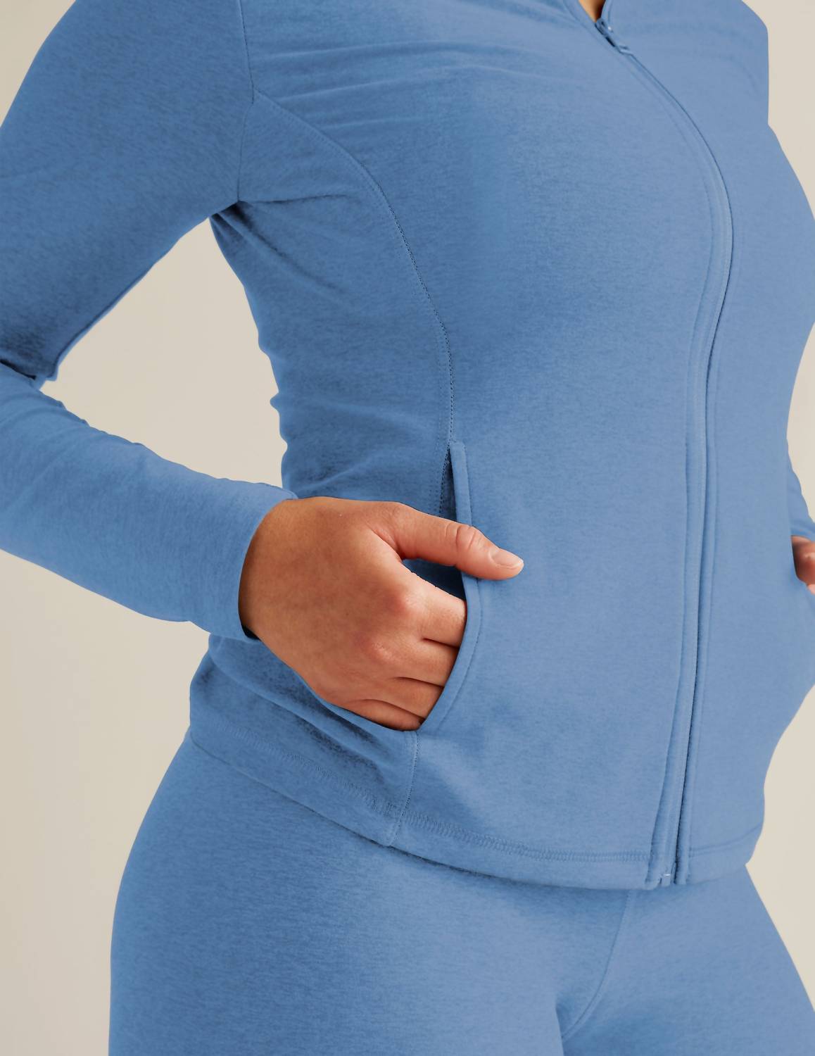 Beyond Yoga - On The Go Mock Neck Jacket