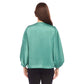Karen Kane - Keyhole Crossover Satin Top