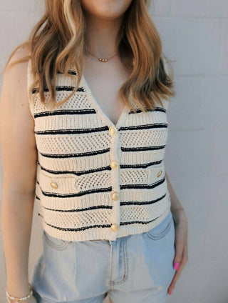 By Together - Striped Sweater Vest