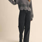 &Merci - Scallop Hem Embroidered Sweater