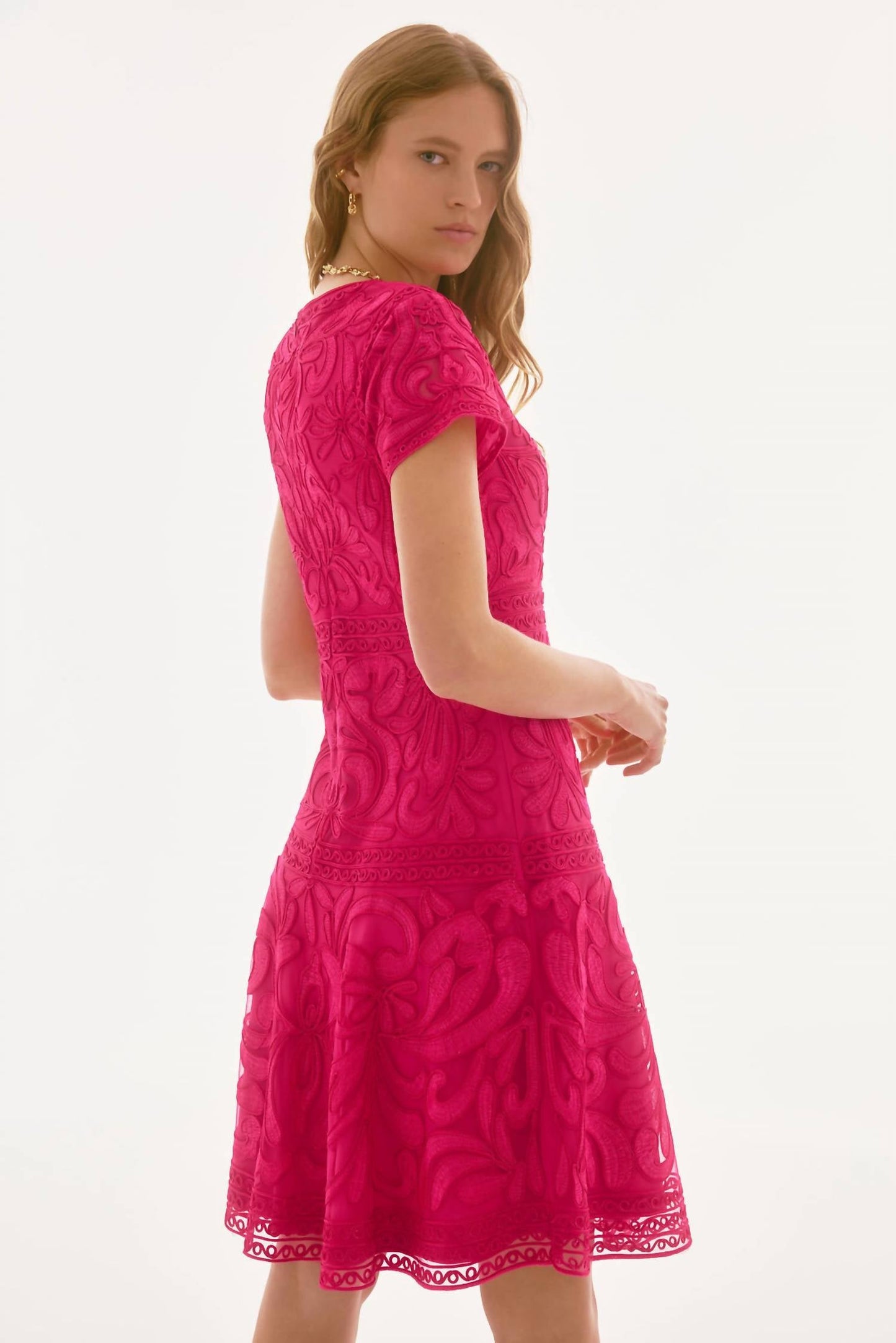 Joseph Ribkoff - Embroidered Fit And Flare Dress