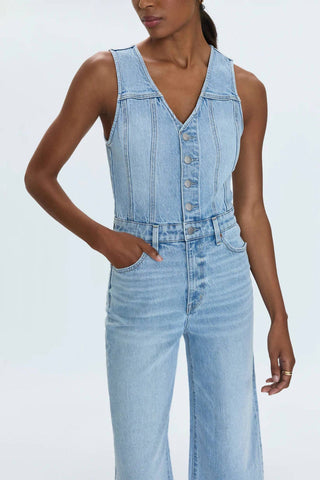 Pistola - Aria Cropped Fitted Vest Jumpsuit