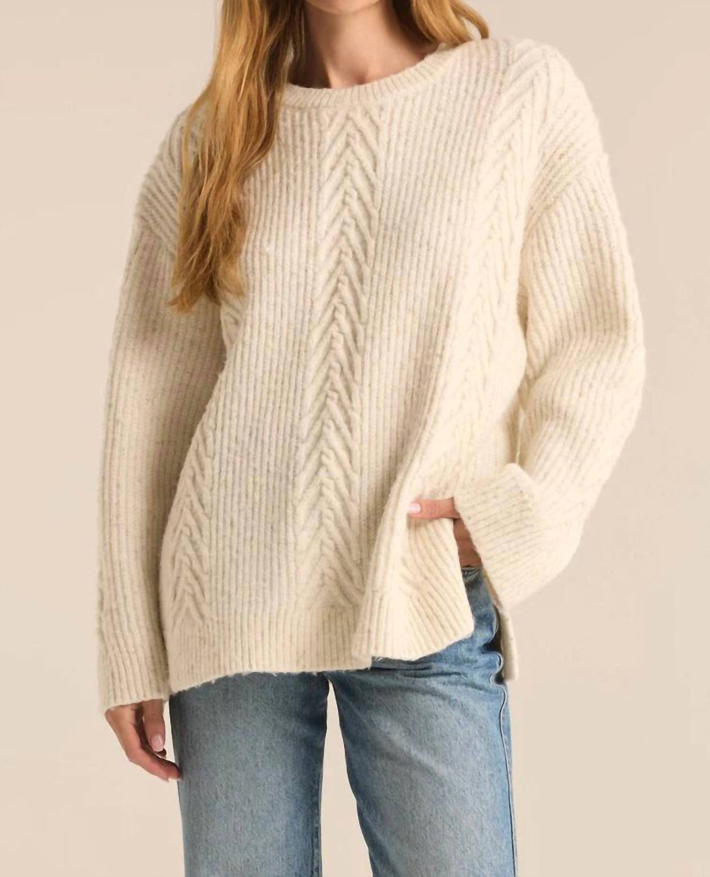 Z Supply - All That Glitters Cable Knit Sweater