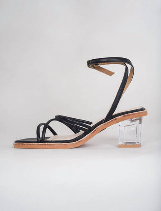 All Black - Women's Ms. Glamour Sandal