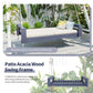Twin Size Porch Swing Bed Seating Gray