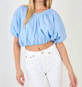 2.7 August Apparel - Puff Sleeves Blouse