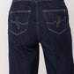 Judy Blue - High Waist Rinse Geometric Wide Leg Jean