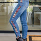 Judy Blue - Western Print Relaxed Jeans