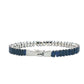 Elazco Inc - Women's Baguette Sapphire Bangle Bracelet