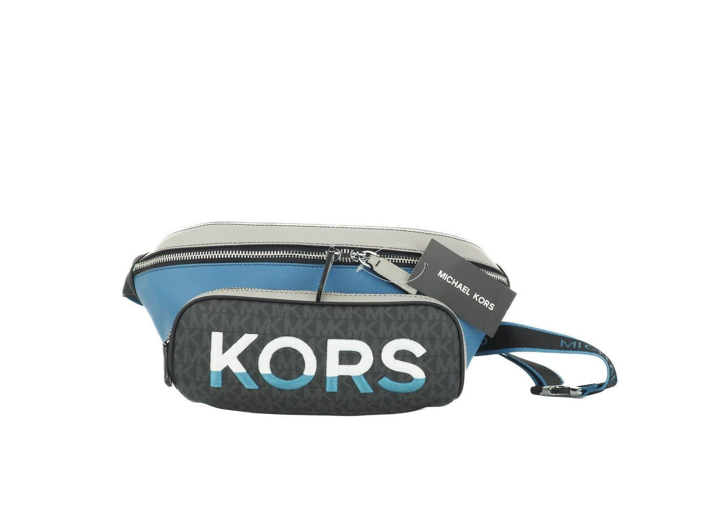 Michael Kors - Women's Cooper Leather Embroidered Logo Utility Belt Bag Large