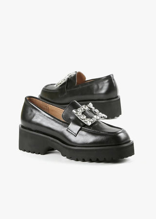 All Black - Women's Elton Lugg Loafer