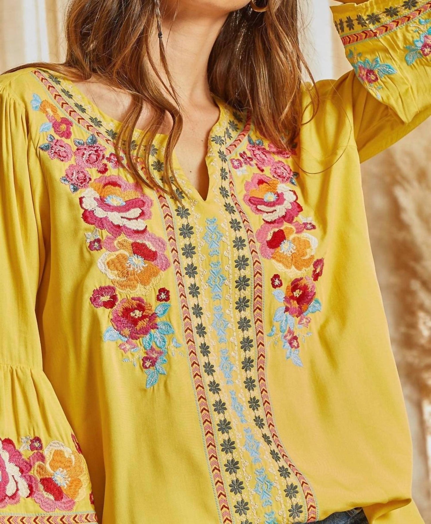 Andree By Unit - South Beach Embroidered Top