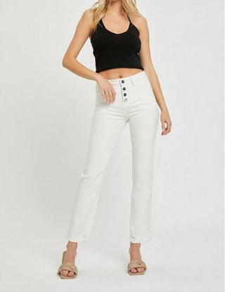 Risen - Mid-rise Tummy Control Tapered Pants