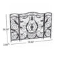 Mariella Traditional Floral Iron Fireplace Screen with Ornate Design