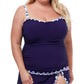 Profile By Gottex - Plus Size Shirred Underwire Tankini Top