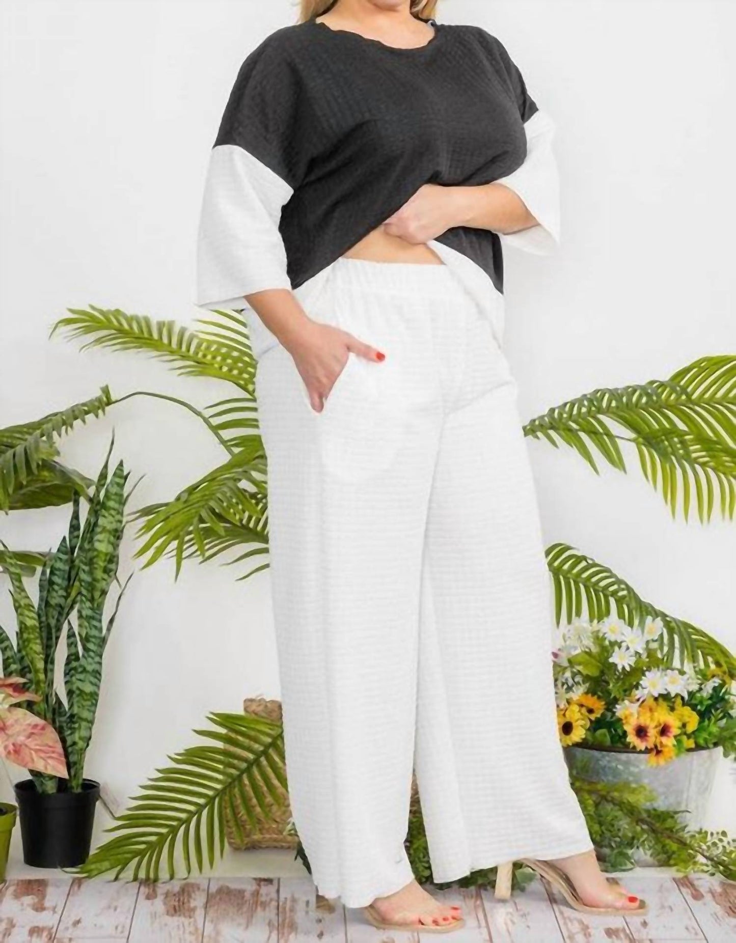 Karen T Design - Cozy Textured Two-piece Set