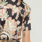 Entro - Satin Paisley Short Faux Wrap Dress