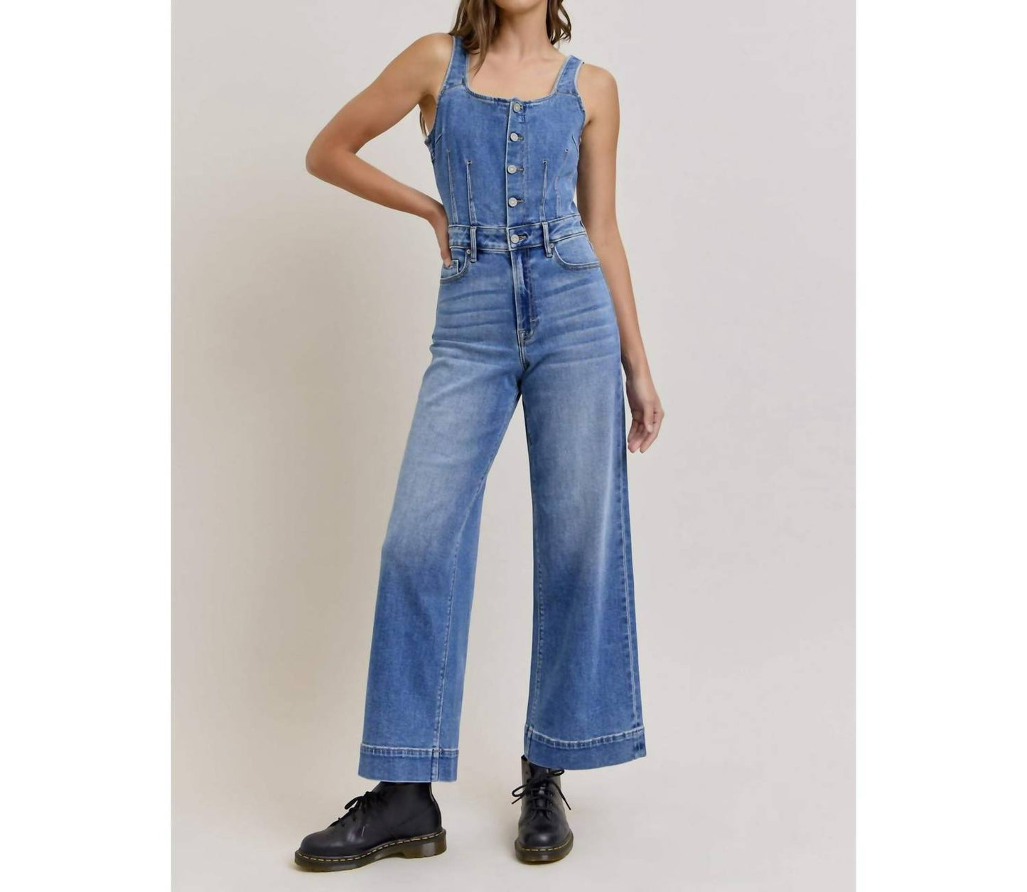 Hidden - Kendall Denim Jumpsuit