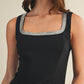 61 Jane - Women's Square Neck Rhinestone Dress