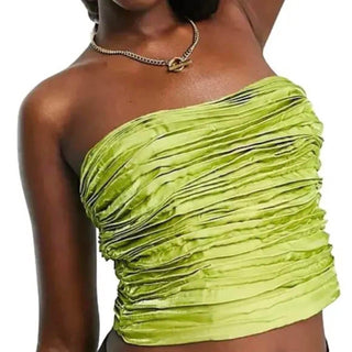 As You - Ruffle Pleated Bandeau Top