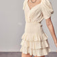 Do+Be - Puff Sleeves Ruffle Dress
