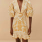 Farm Rio - Lace Nature Short Sleeve Mini Dress