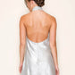 B.Right - Metallic Shine Halter Neck Mini Dress