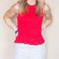 Anniewear - All American Flare Sleeveless Peplum Top