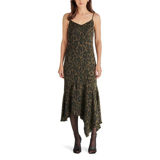 Steve Madden - Lucille Leopard Satin Slip dress Print