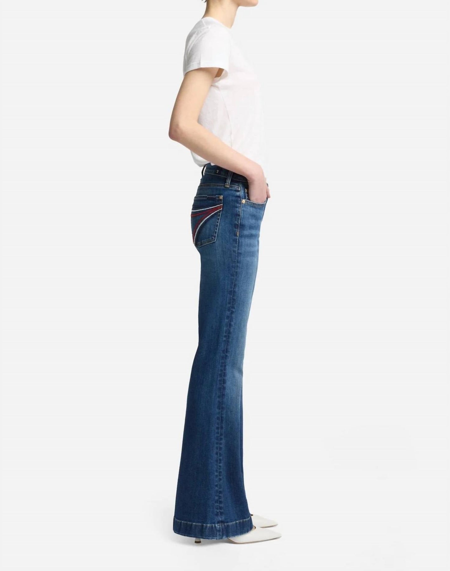 7 For All Mankind - Dojo Slim Illusion Flare Royalty 7 Pant