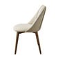 Willene Polished Microfiber Side Chair (Set of 2) - Beige