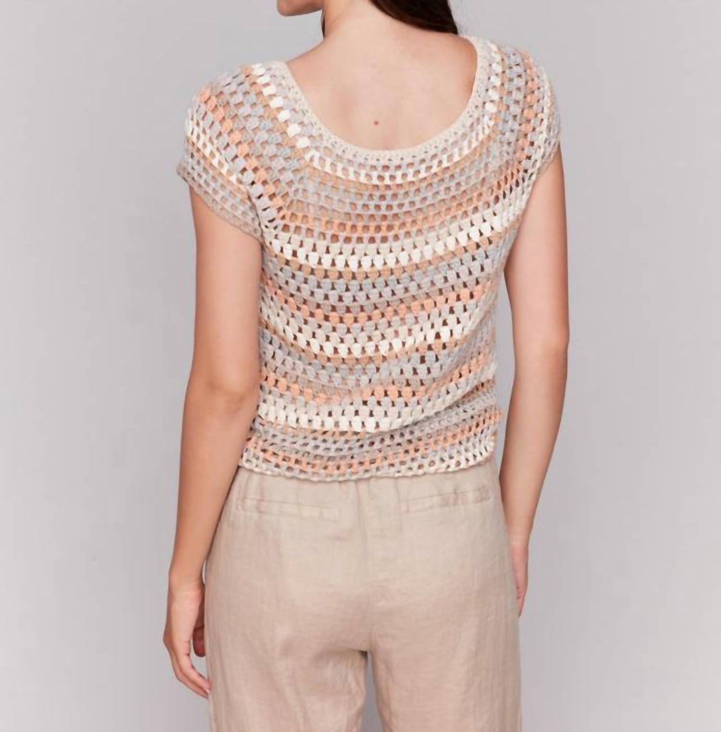 Charlie B - Raglan Crochet Cap Sleeve Top
