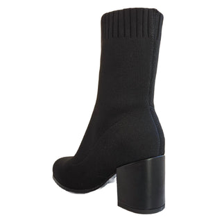 Aqua - Women's Sock Style Ankle Heel Boots