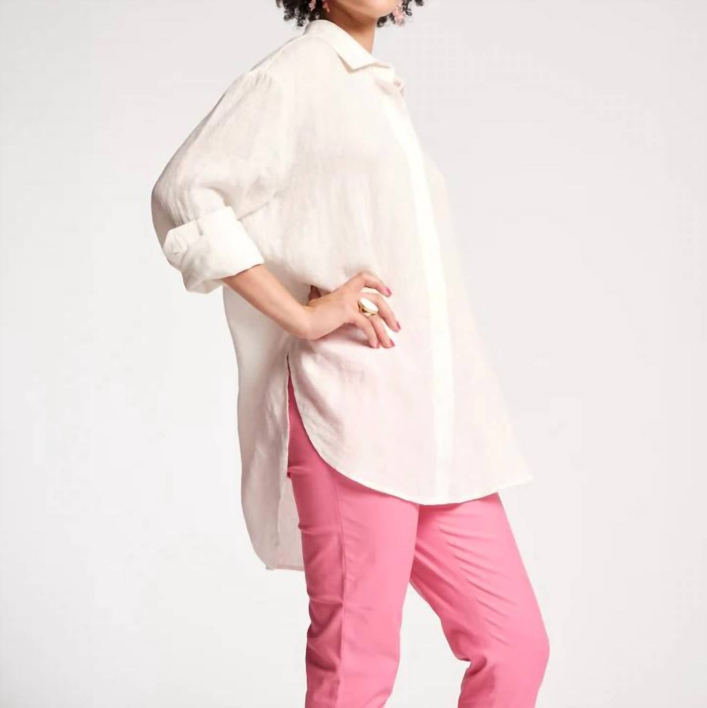 Frances Valentine - Perfect Oversized Linen Button Down