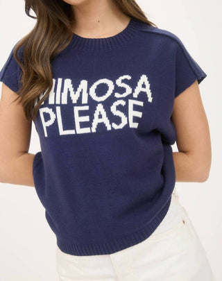 Blu Pepper - Mimosa Please Short Sleeve Pullover Sweater