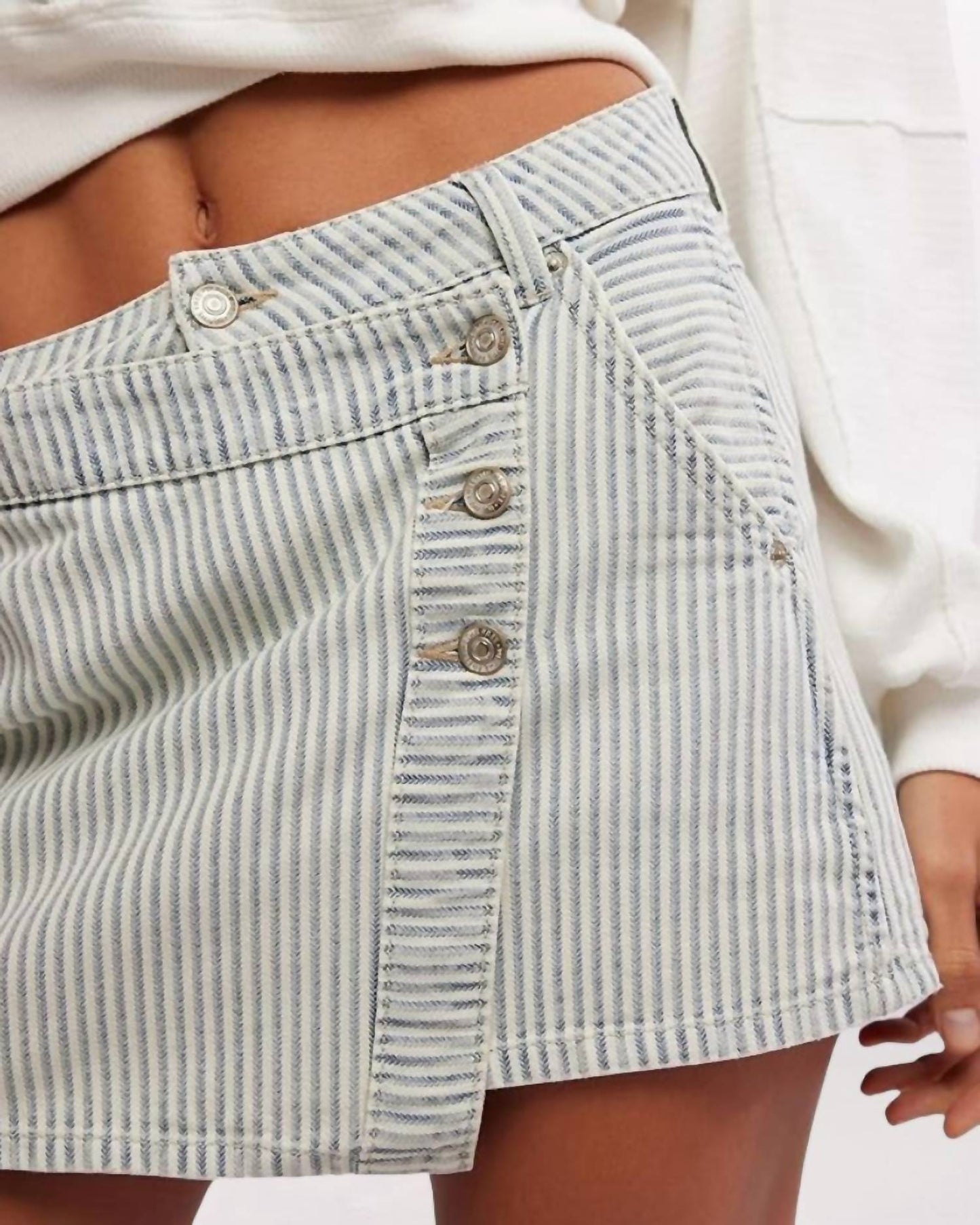 Free People - Wynne Railroad Mini Skirt