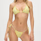 Frankies Bikinis - Tidal Floral Micro Bikini Bottom