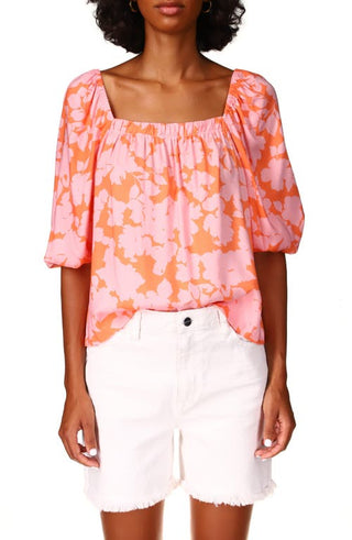 Sanctuary Spring Floral Square Neck Top - Medium