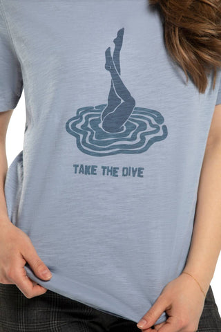 On This Day - "take the dive" Graphic Short Sleeve Knit Tee