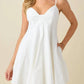 Baby Pink - Strappy Sweetheart Neck Mini Dress