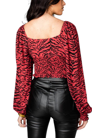 Buddylove - ISABELLE SMOCKED CROP TOP