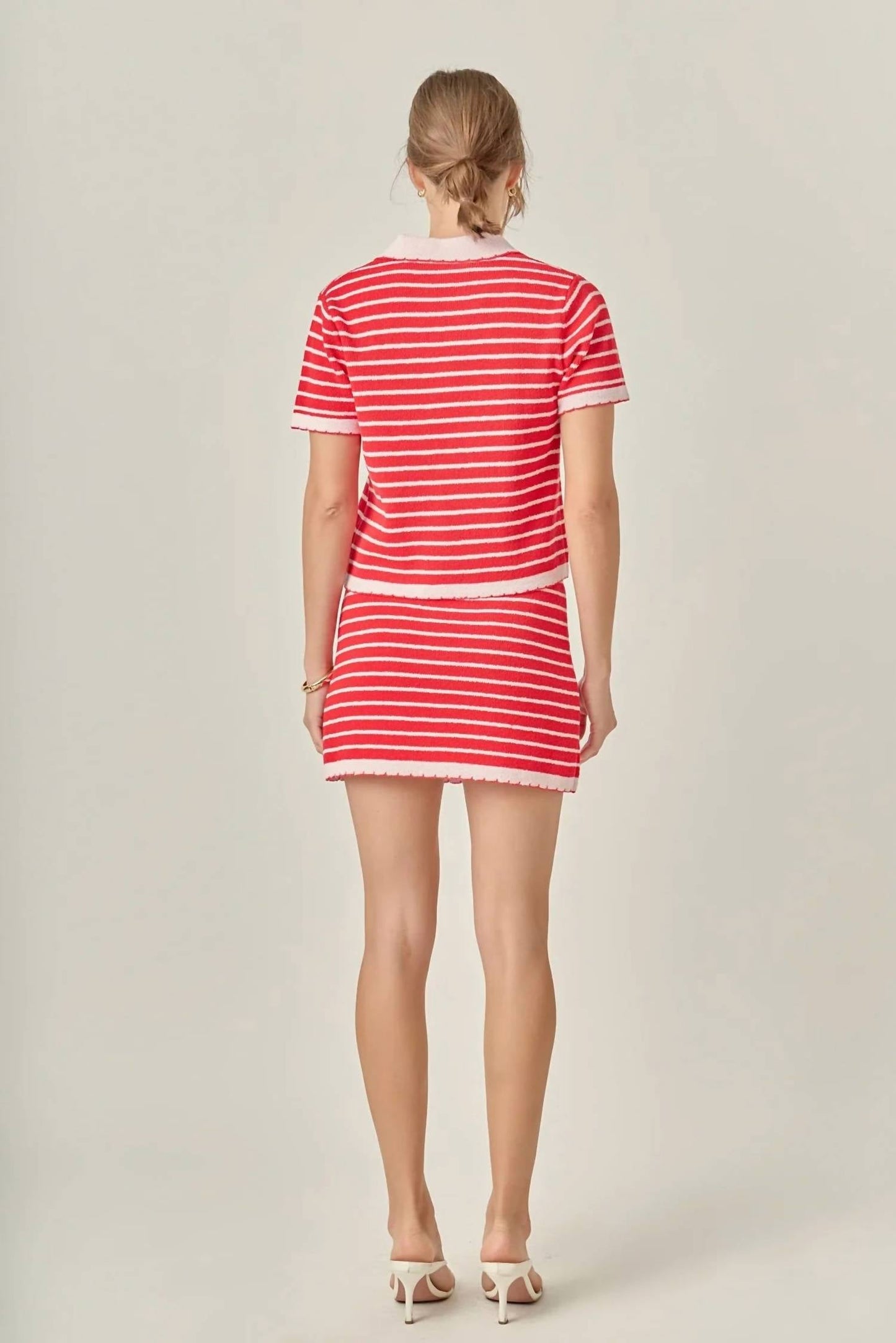 English Factory - Lila Scallop Knit Skirt