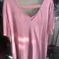 Blank - Women's Rhinestone Embellishments Short Sleeve Shirt - Plus