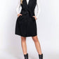 Active Basic - Belted Faux Suede Vest Dress