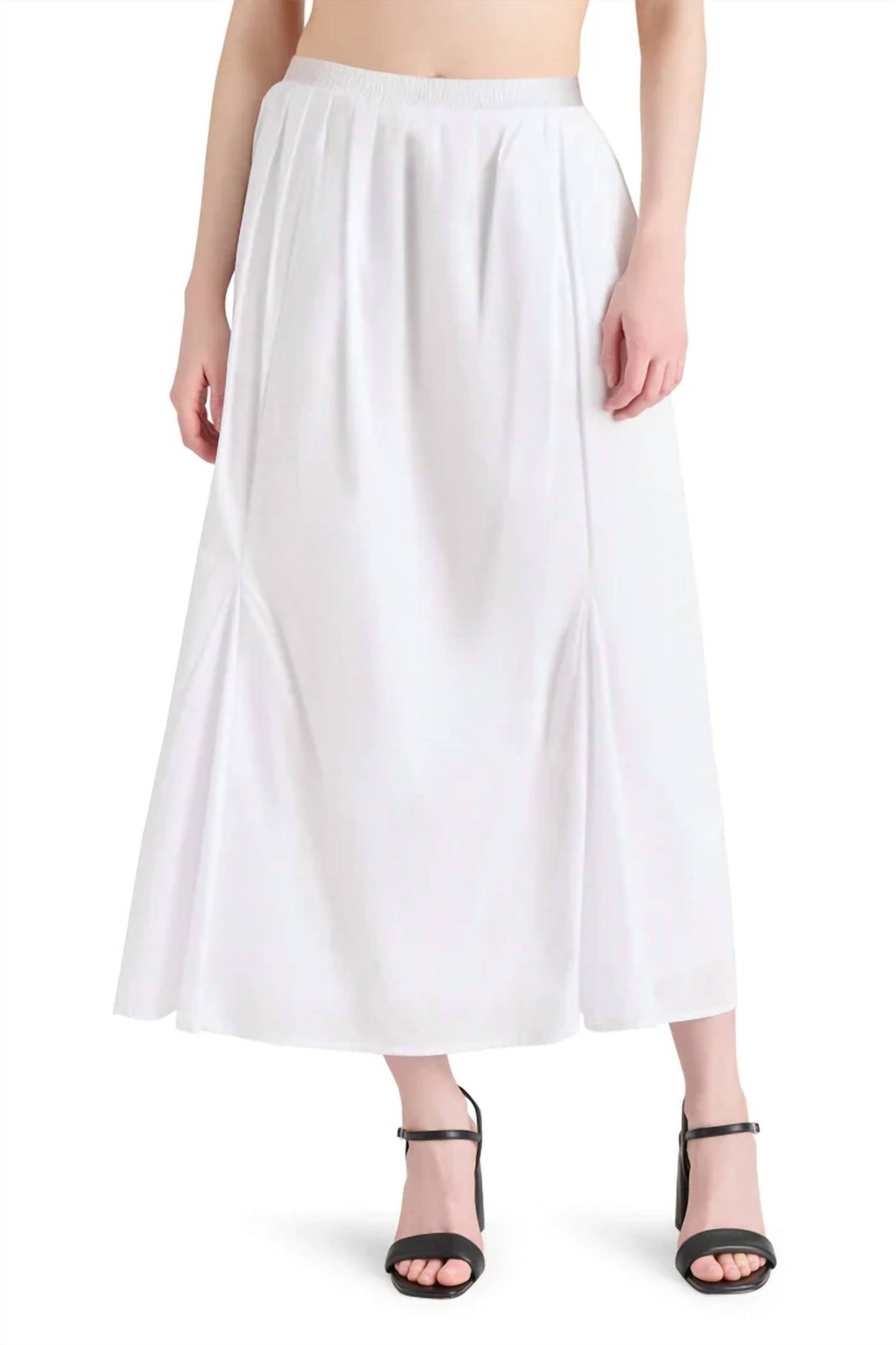 Steve Madden - KARINA ELASTIC WAIST MIDI SKIRT