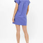 Oliphant - V-neck Roll Sleeve Mini Dress