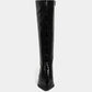 Shu Shop - Women's Vanessa Pointed Toe Knee High Kitten Boots