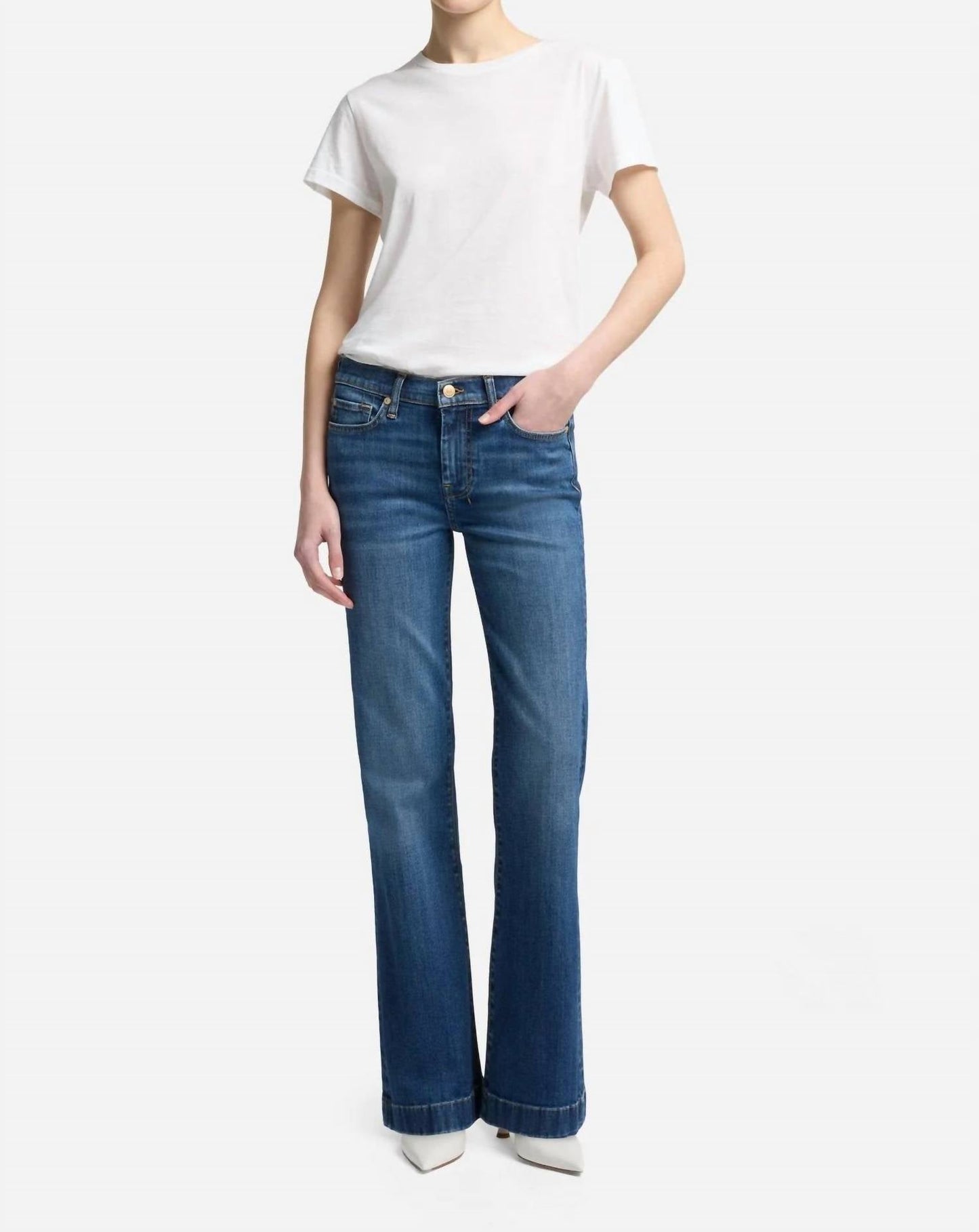 7 For All Mankind - Dojo Slim Illusion Flare Royalty 7 Pant